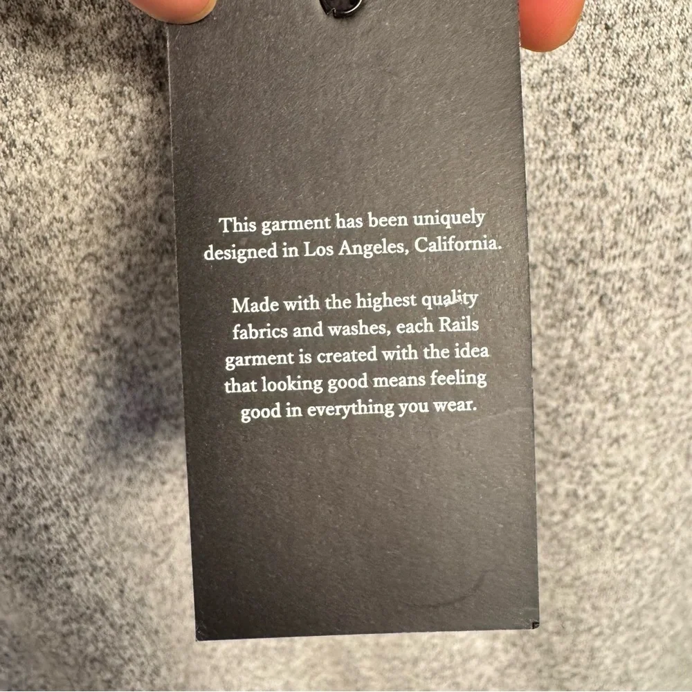 NWT • RAILS • Women’s Callahan Crewneck Sweater • Melange Grey / Gray • XS - Picture 9 of 14